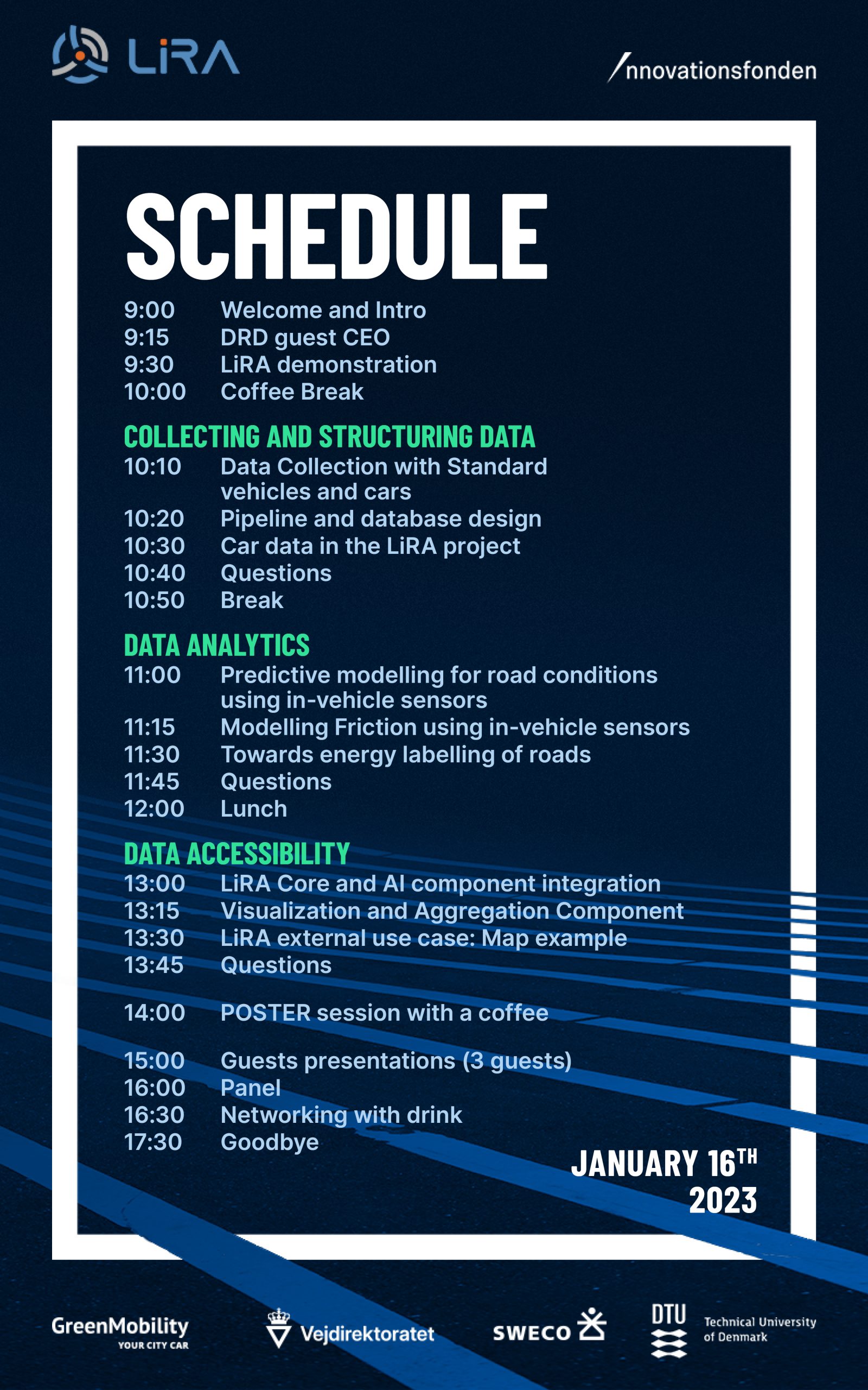 Activities – Live Road Assessment based on modern car sensors